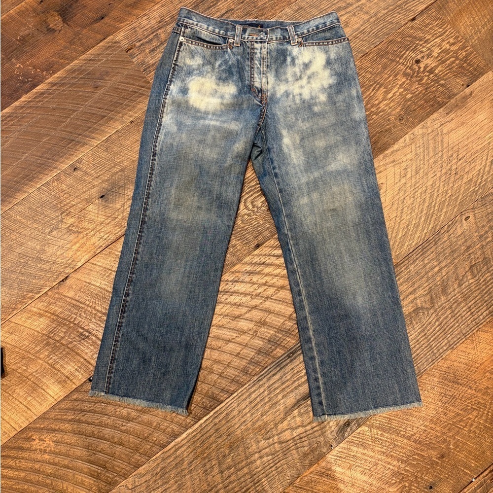 J.Crew High Rise Cropped Jeans Button Fly Size 6